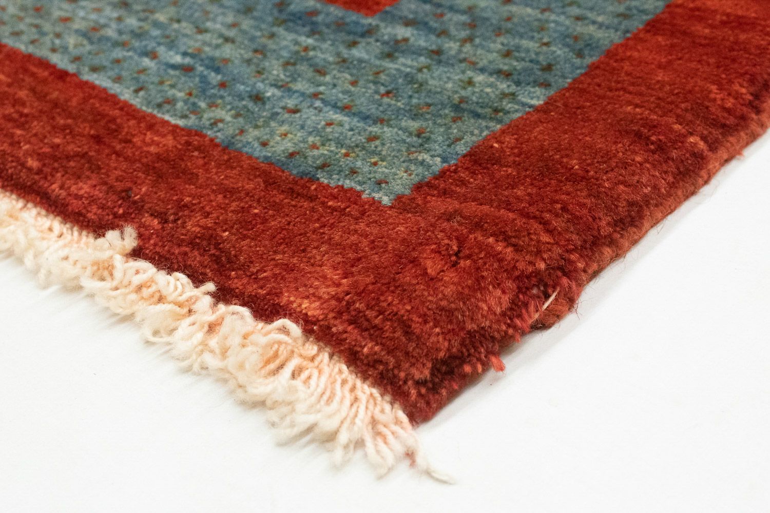 Alfombra de pasillo Alfombra Gabbeh - Loribaft Persa - 174 x 88 cm - rojo