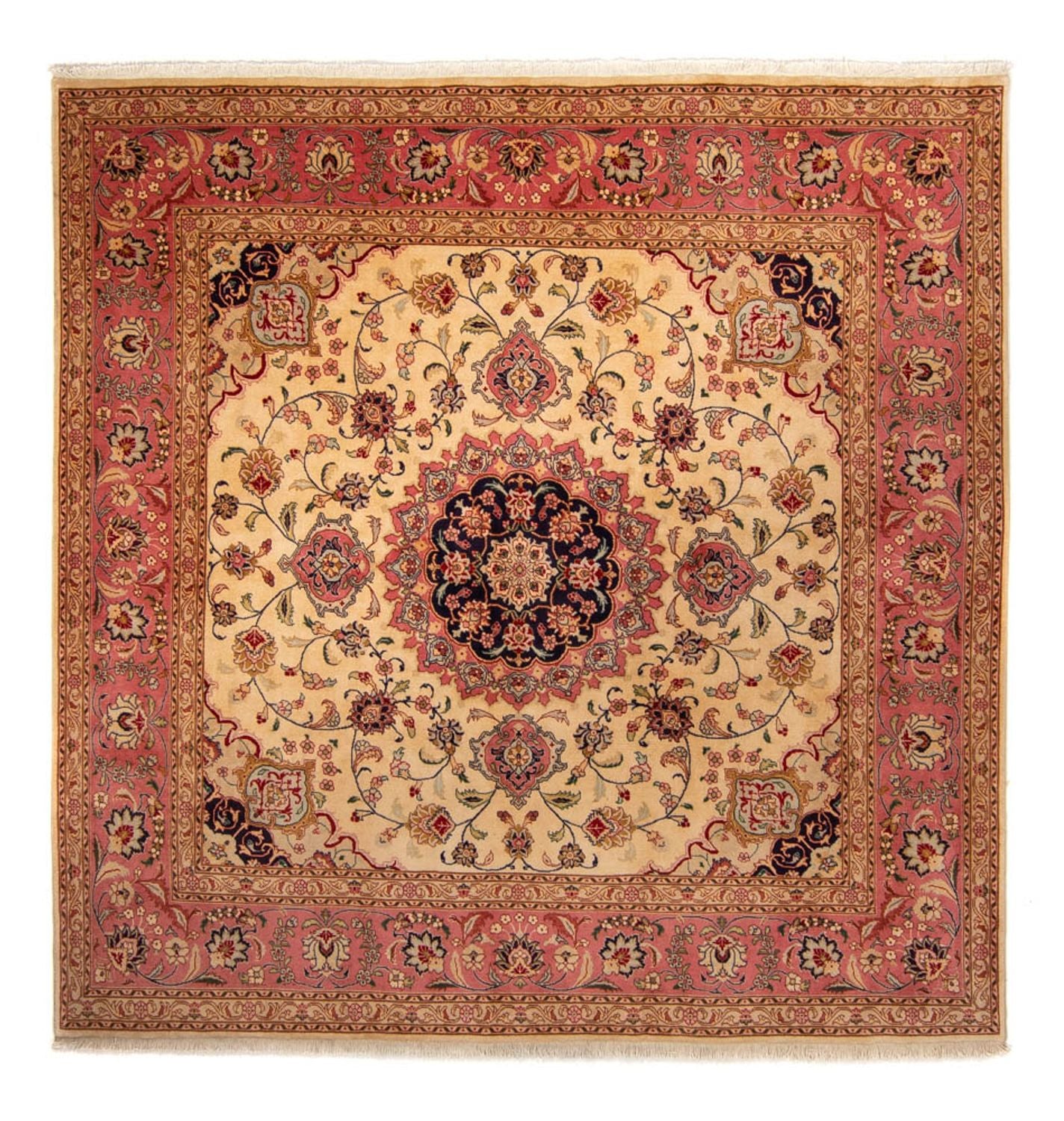 Alfombra persa - Tabriz cuadrado  - 250 x 244 cm - beige