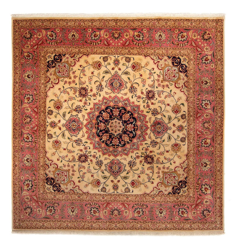 Alfombra persa - Tabriz cuadrado  - 250 x 244 cm - beige