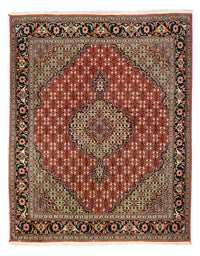 Alfombra persa - Tabriz - 191 x 154 cm - rojo oscuro