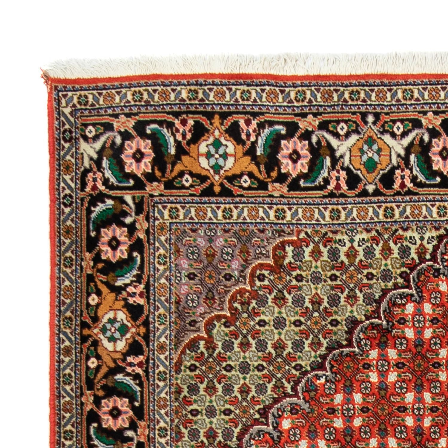 Alfombra persa - Tabriz - 191 x 154 cm - rojo oscuro