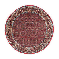 Alfombra persa - Bidjar redondo  - 155 x 155 cm - rojo oscuro