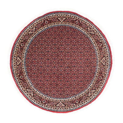 Bidjar Alfombra 155x155cm - Alfombra persa - rojo oscuro
