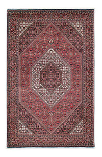 Alfombra persa - Bidjar - 210 x 136 cm - rojo claro