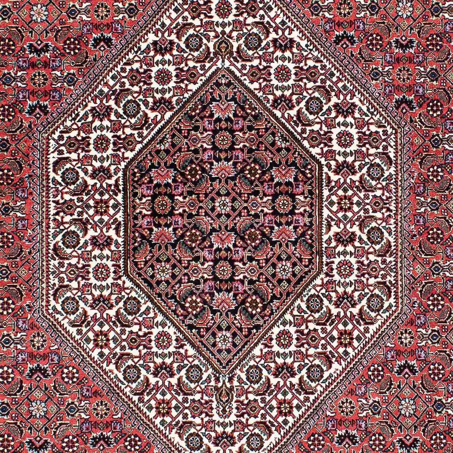 Alfombra persa - Bidjar - 210 x 136 cm - rojo claro