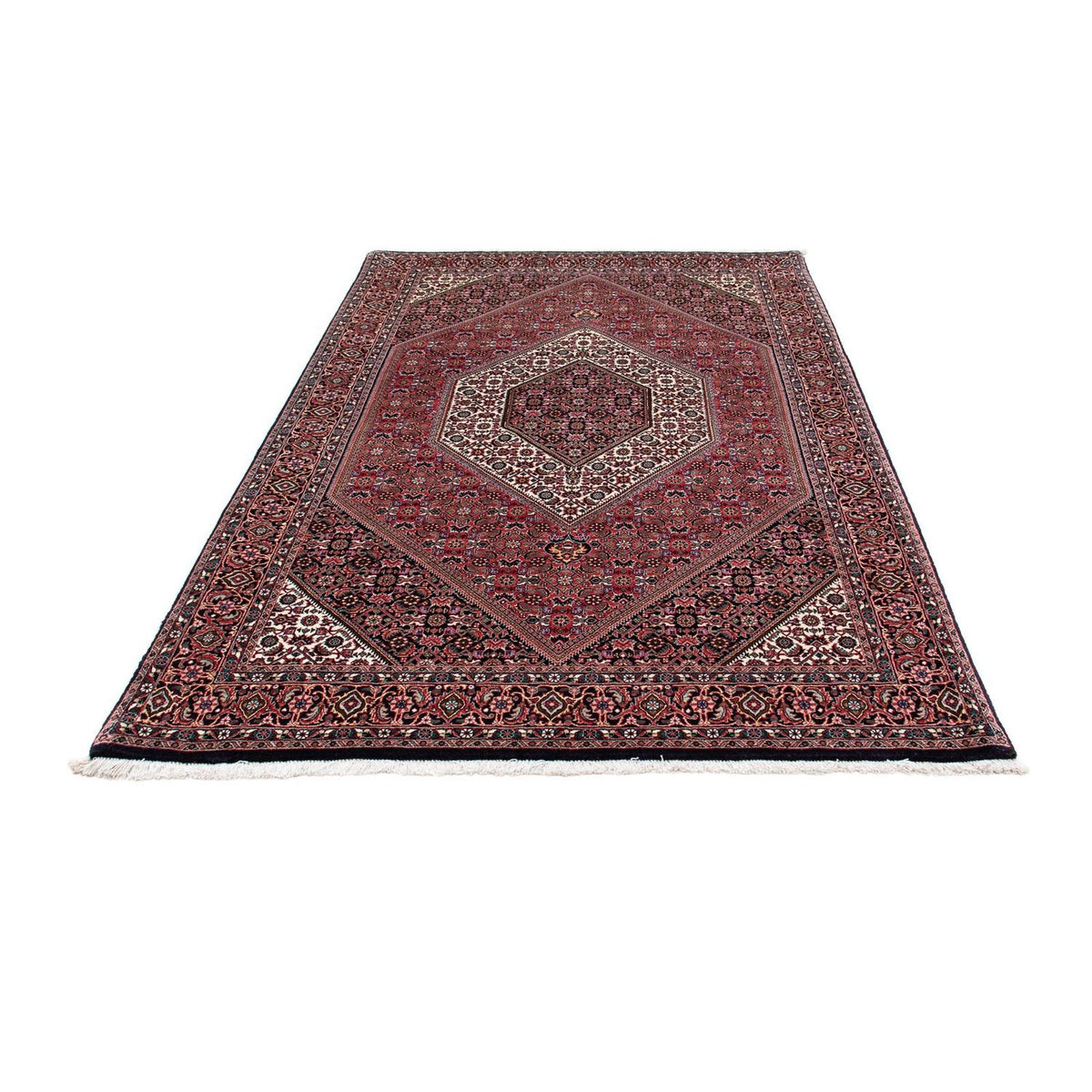 Alfombra persa - Bidjar - 210 x 136 cm - rojo claro