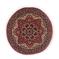 Alfombra persa - Bidjar redondo  - 100 x 100 cm - rojo oscuro