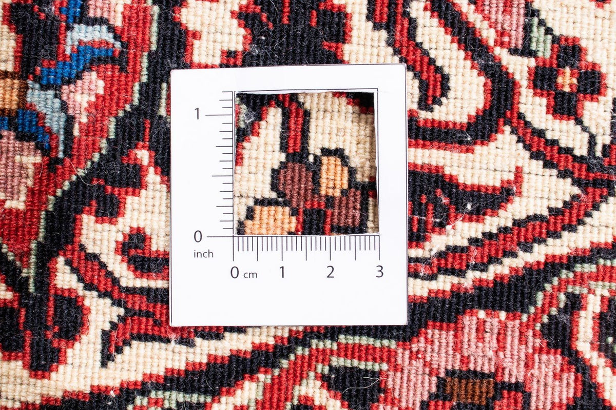 Alfombra persa - Bidjar redondo  - 255 x 255 cm - rojo oscuro