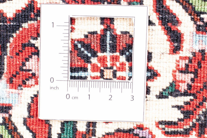 Alfombra persa - Bidjar redondo  - 155 x 155 cm - rojo oscuro