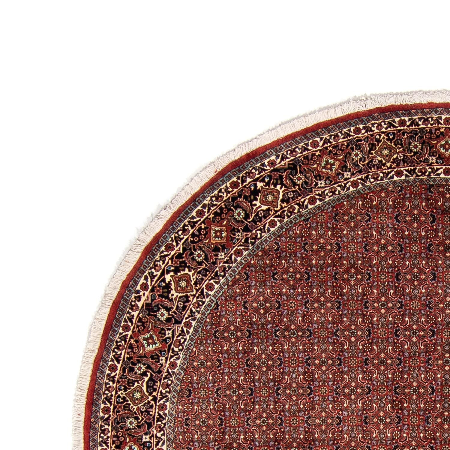 Alfombra persa - Bidjar redondo  - 250 x 250 cm - rojo oscuro