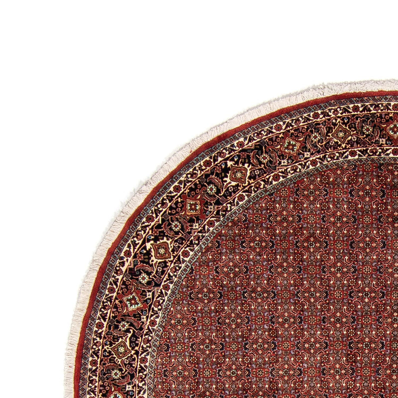Alfombra persa - Bidjar redondo  - 250 x 250 cm - rojo oscuro
