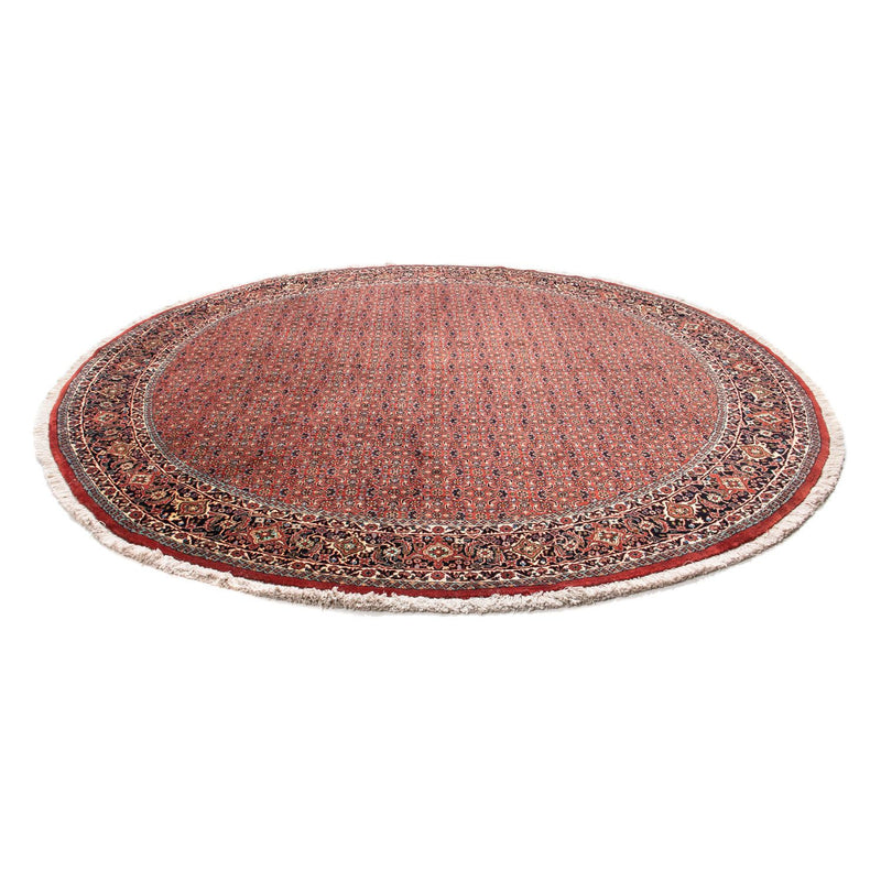 Alfombra persa - Bidjar redondo  - 250 x 250 cm - rojo oscuro