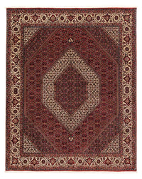Alfombra persa - Bidjar - 254 x 205 cm - rojo oscuro