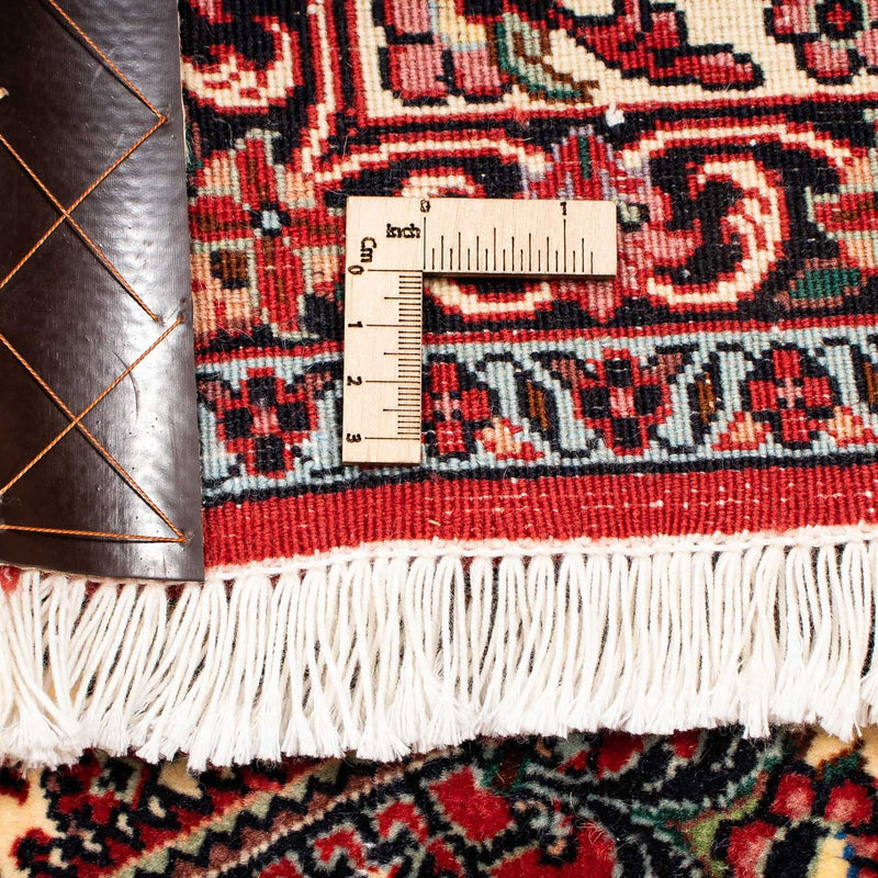 Alfombra persa - Bidjar - 254 x 205 cm - rojo oscuro