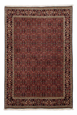 Alfombra persa - Bidjar - 246 x 172 cm - rojo oscuro
