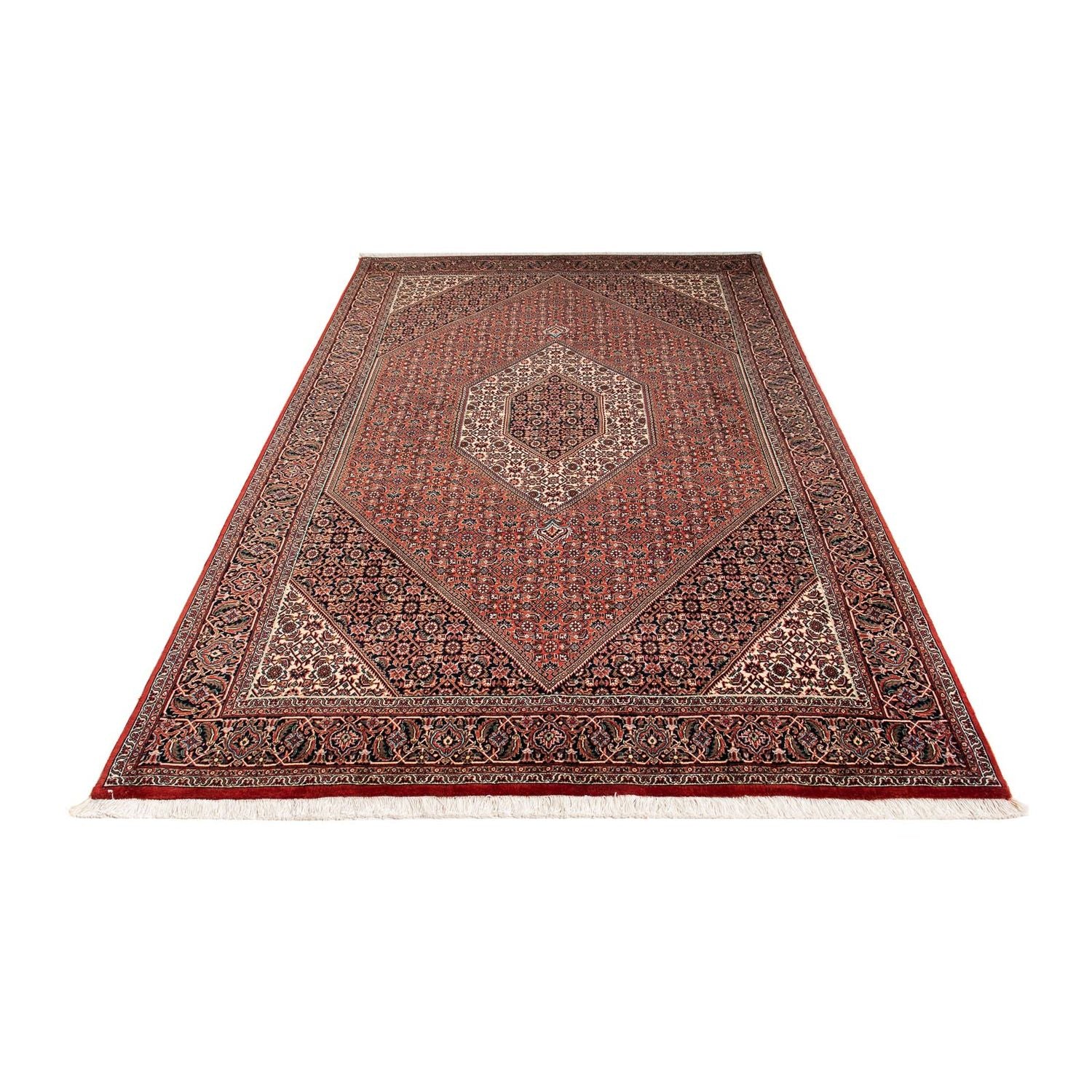 Alfombra persa - Bidjar - 252 x 150 cm - rojo