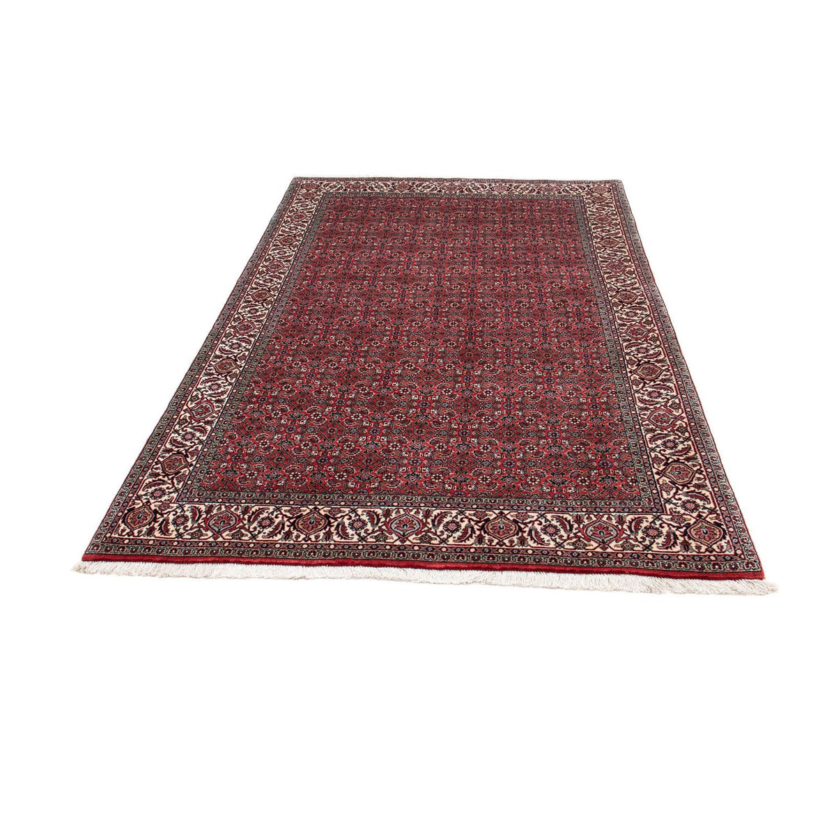 Alfombra persa - Bidjar - 204 x 129 cm - rojo claro