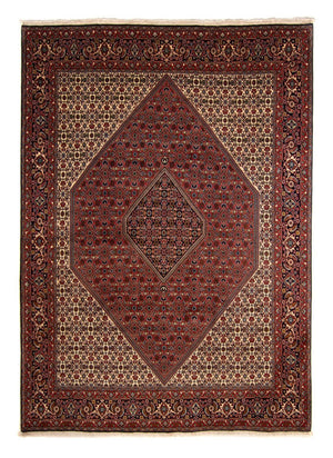 Alfombra persa - Bidjar - 337 x 250 cm - rojo oscuro