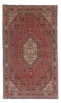 Alfombra persa - Bidjar - 153 x 89 cm - rojo