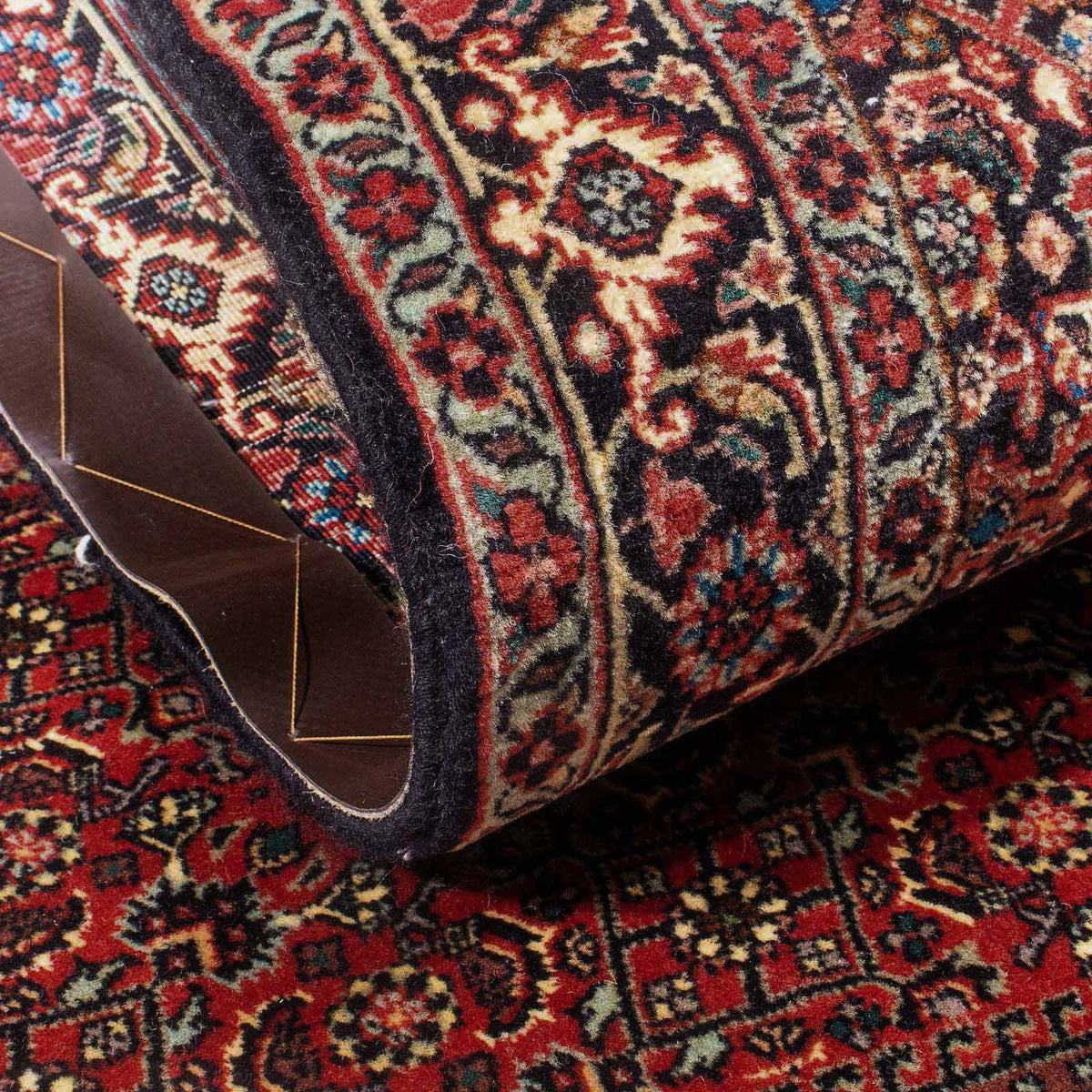 Alfombra persa - Bidjar - 153 x 89 cm - rojo