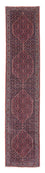 Alfombra de pasillo Alfombra persa - Bidjar - 380 x 75 cm - rojo oscuro