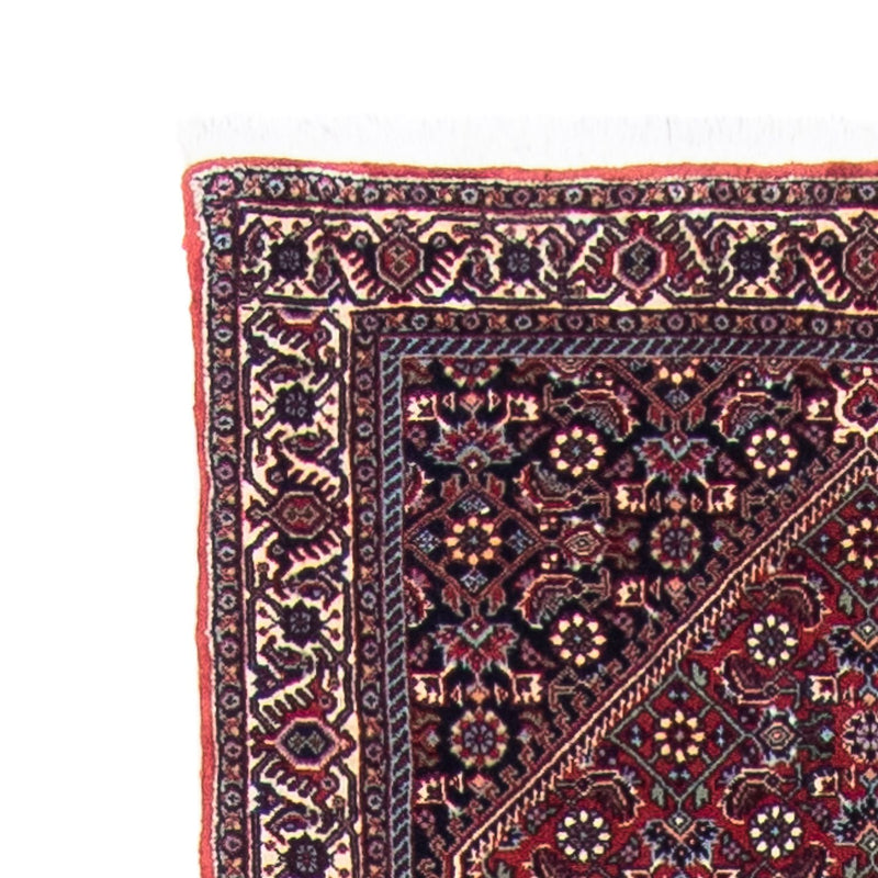 Alfombra de pasillo Alfombra persa - Bidjar - 380 x 75 cm - rojo oscuro
