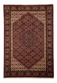 Alfombra persa - Bidjar - 297 x 202 cm - rojo oscuro