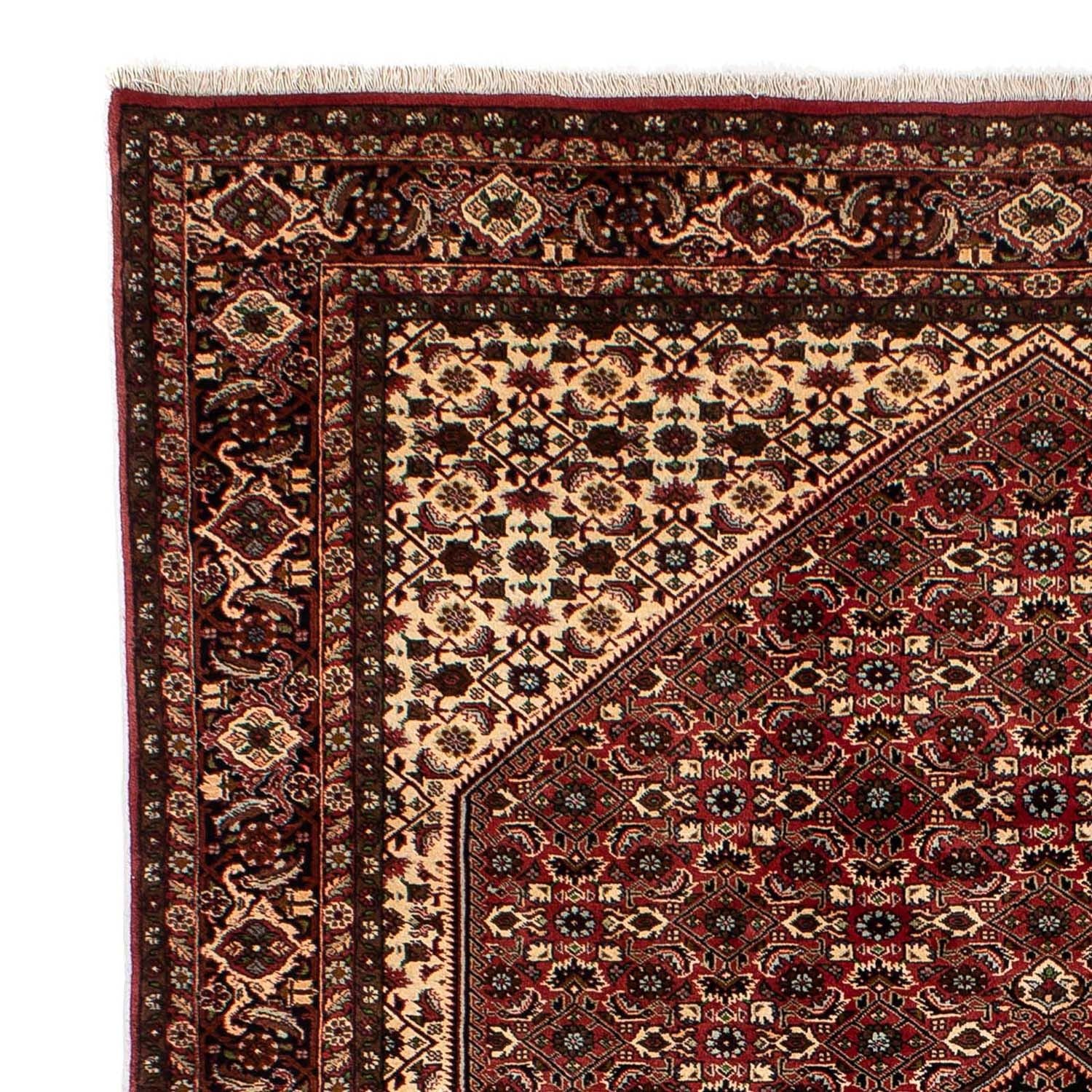 Alfombra persa - Bidjar - 297 x 202 cm - rojo oscuro