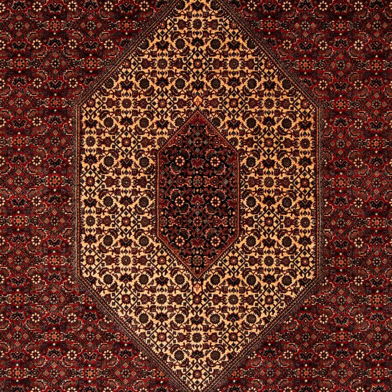 Alfombra persa - Bidjar - 255 x 205 cm - rojo oscuro