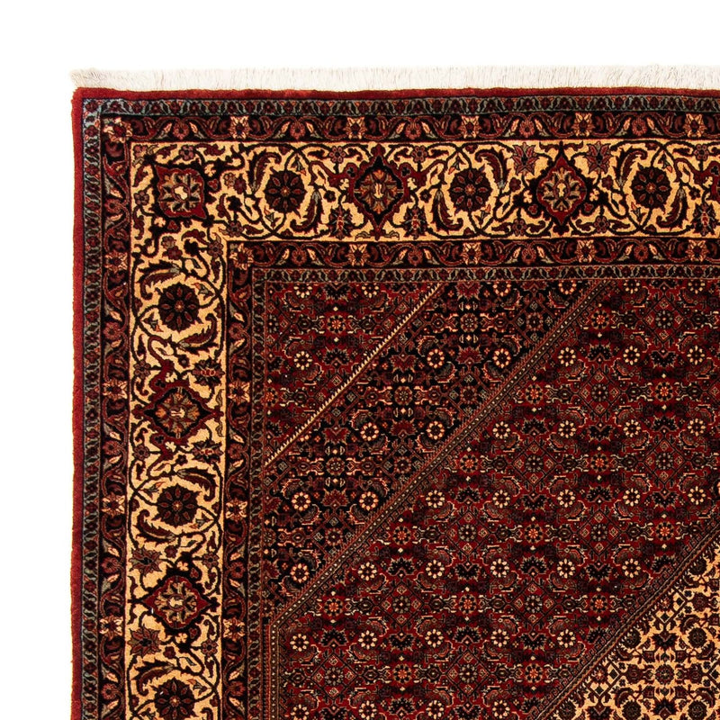 Alfombra persa - Bidjar - 255 x 205 cm - rojo oscuro