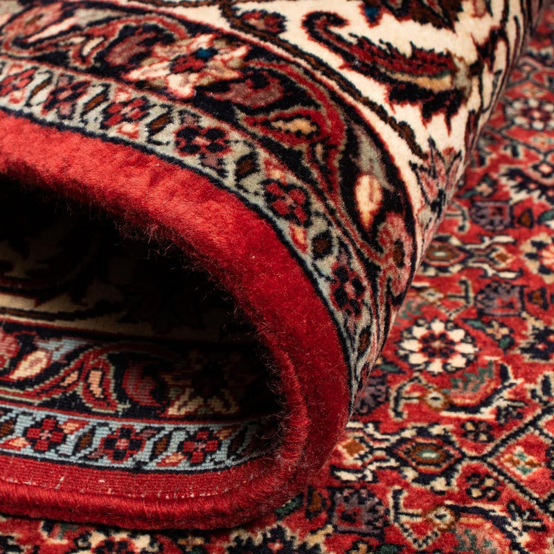 Alfombra persa - Bidjar - 255 x 205 cm - rojo oscuro