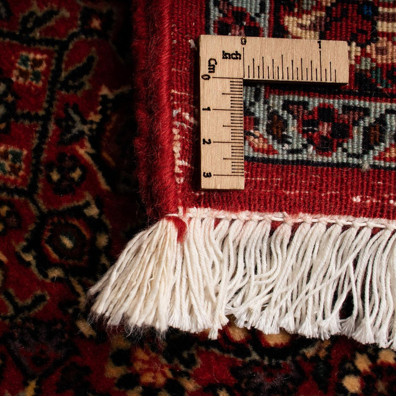 Alfombra persa - Bidjar - 255 x 205 cm - rojo oscuro