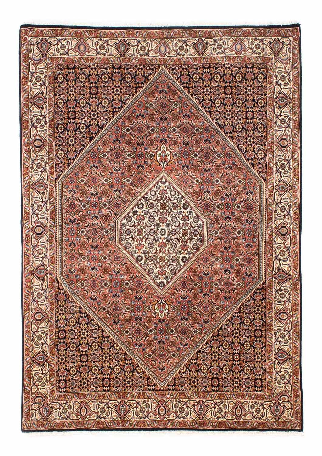 Alfombra persa - Bidjar - 242 x 165 cm - rojo claro