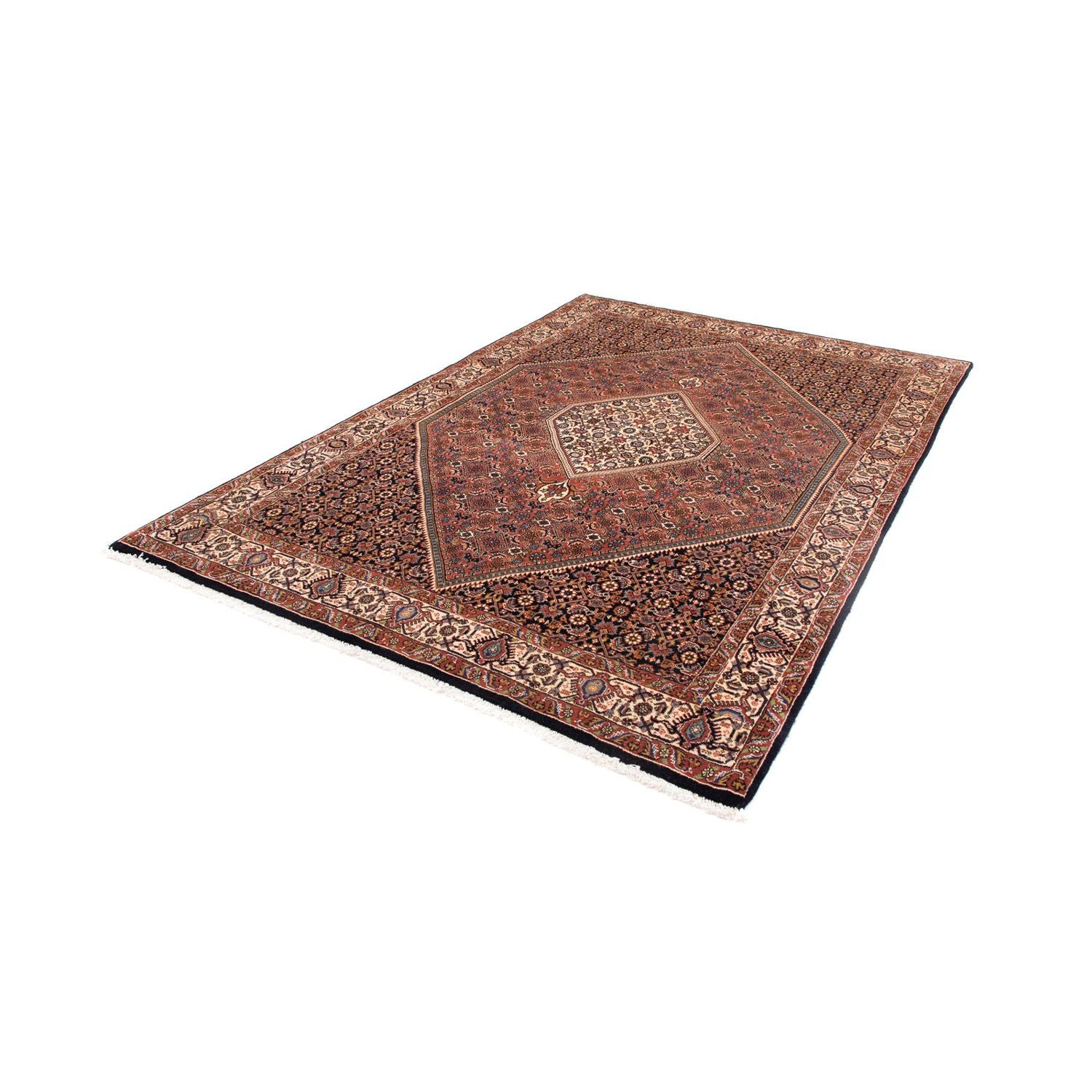 Alfombra persa - Bidjar - 242 x 165 cm - rojo claro