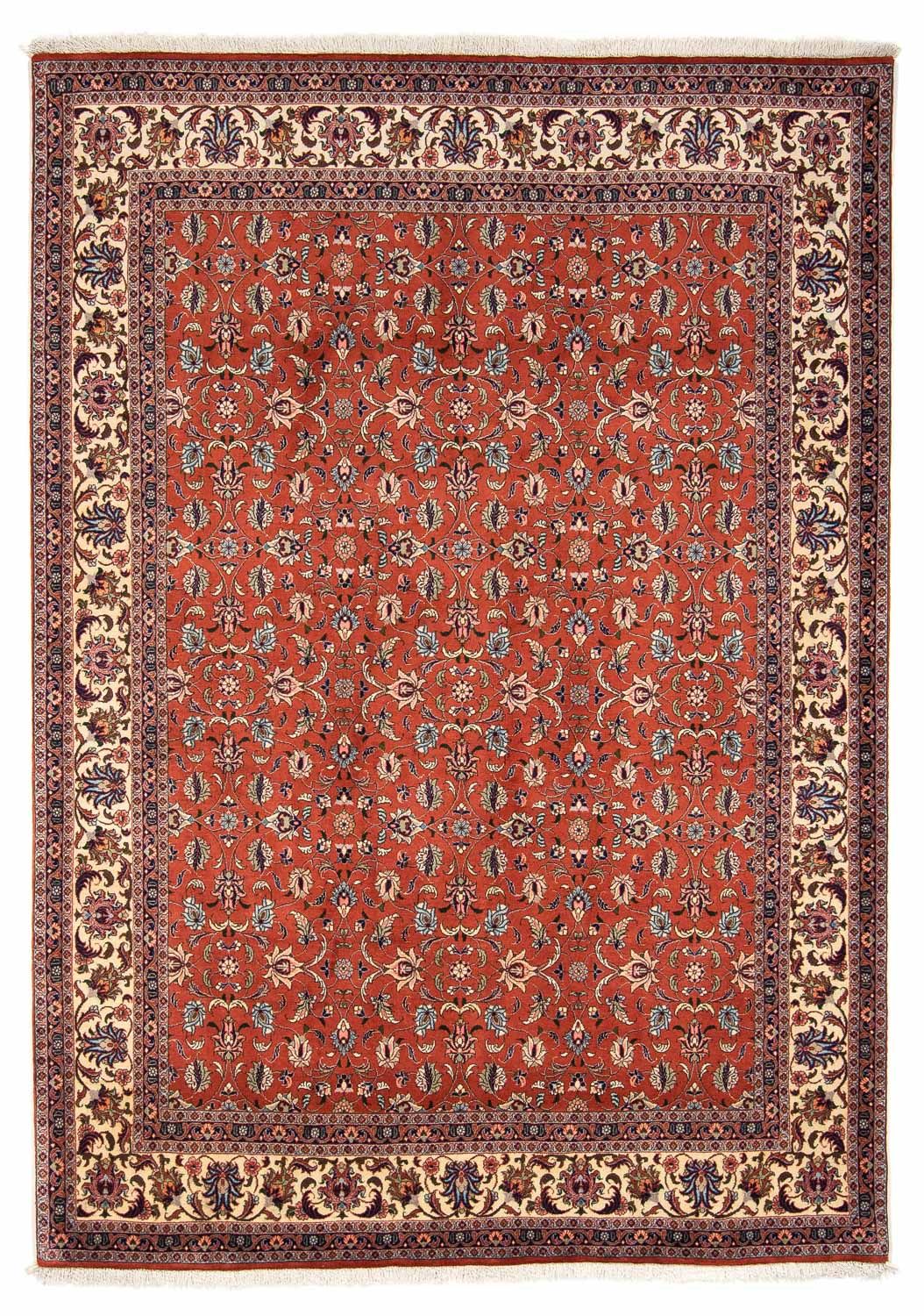 Alfombra persa - Bidjar - 242 x 173 cm - rojo oscuro