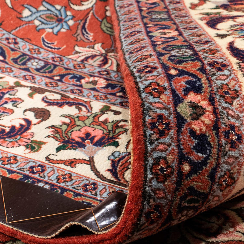Alfombra persa - Bidjar - 242 x 173 cm - rojo oscuro