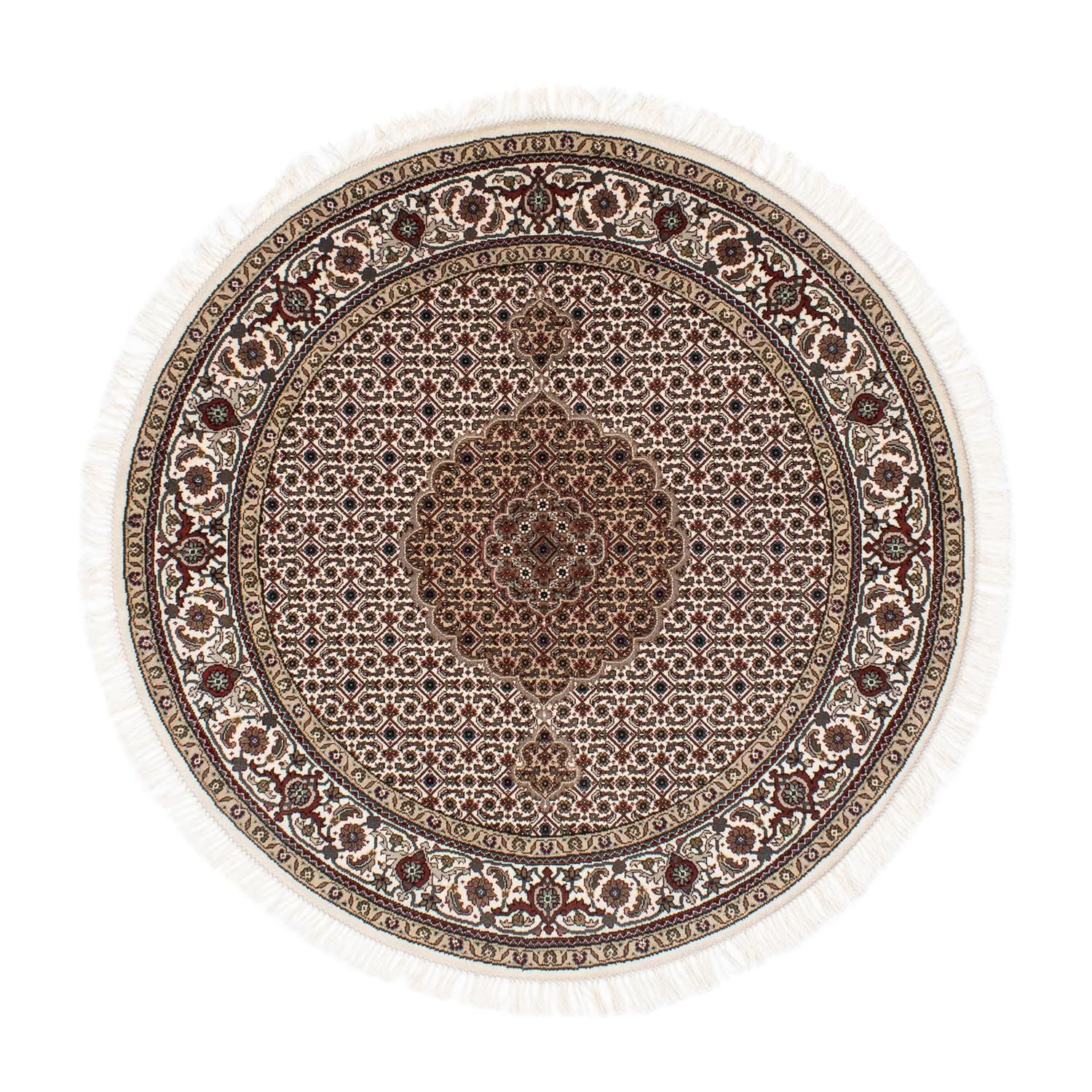 Alfombra persa - Tabriz redondo  - 150 x 150 cm - multicolor