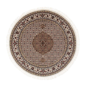 Alfombra persa - Tabriz redondo  - 150 x 150 cm - multicolor