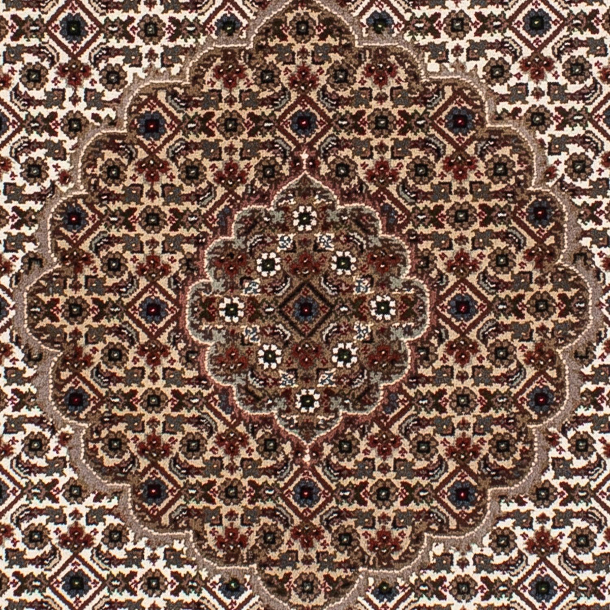Alfombra persa - Tabriz redondo  - 150 x 150 cm - multicolor
