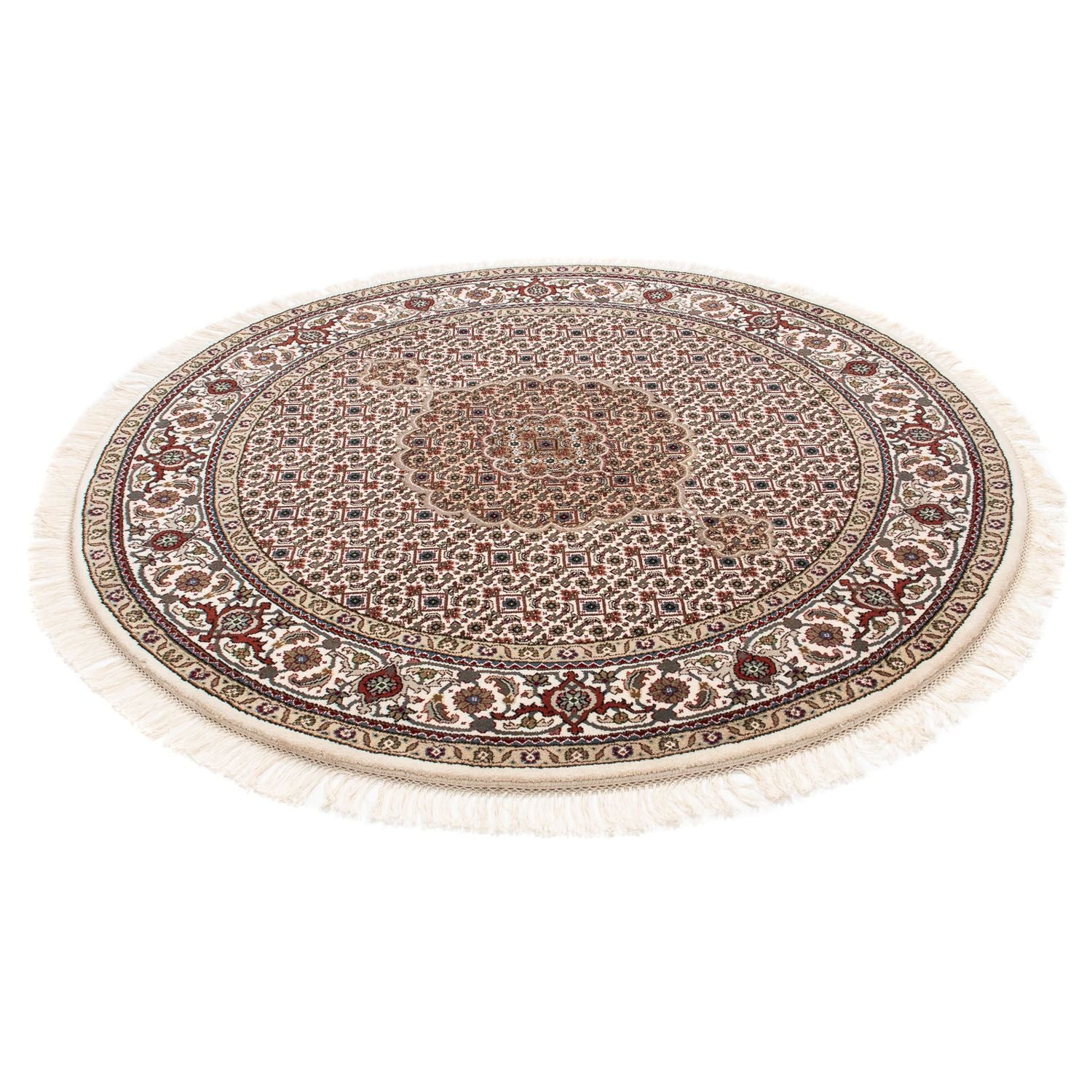 Alfombra persa - Tabriz redondo  - 150 x 150 cm - multicolor