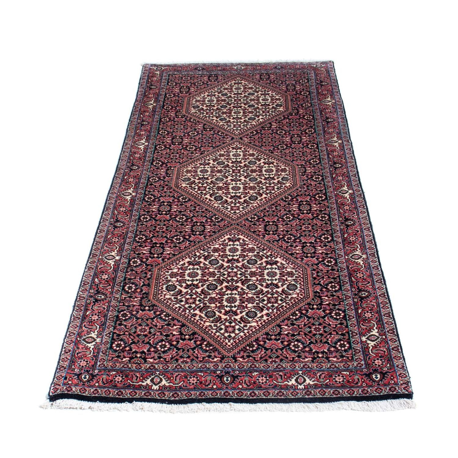 Alfombra de pasillo Alfombra persa - Bidjar - 199 x 72 cm - azul oscuro