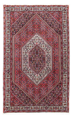 Alfombra persa - Bidjar - 154 x 90 cm - rojo