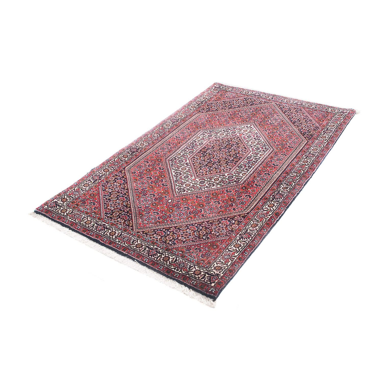 Alfombra persa - Bidjar - 154 x 90 cm - rojo