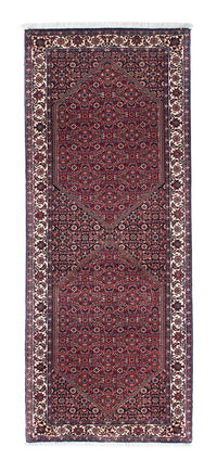 Alfombra de pasillo Alfombra persa - Bidjar - 193 x 76 cm - rojo