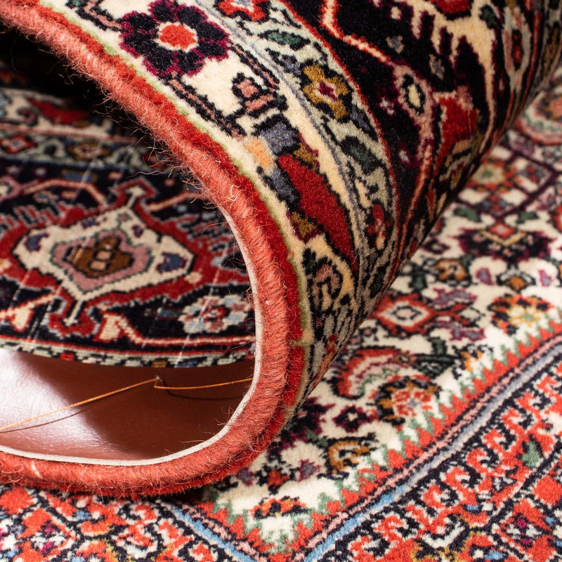 Alfombra persa - Bidjar - 244 x 153 cm - rojo oscuro
