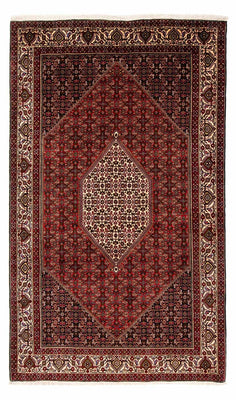 Alfombra persa - Bidjar - 263 x 164 cm - rojo oscuro