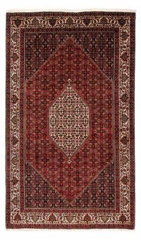 Alfombra persa - Bidjar - 263 x 164 cm - rojo oscuro