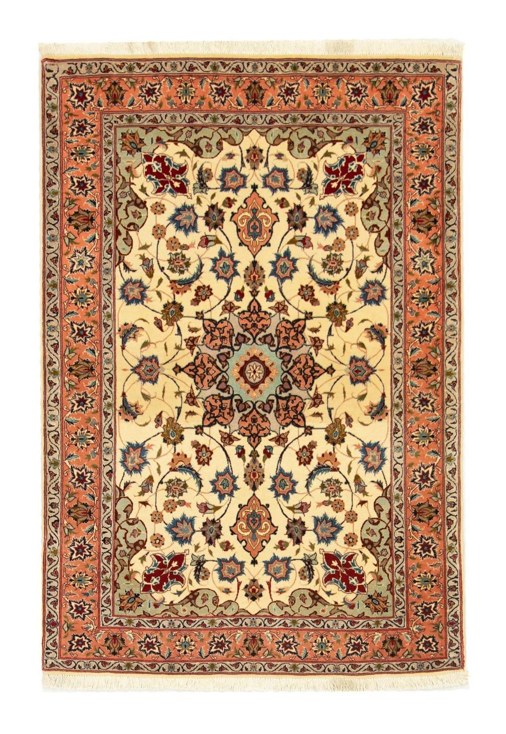 Alfombra Persa - Tabriz - Real - 151 x 102 cm - beige