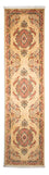 Alfombra de pasillo Alfombra Persa - Tabriz - Real - 295 x 78 cm - marrón claro