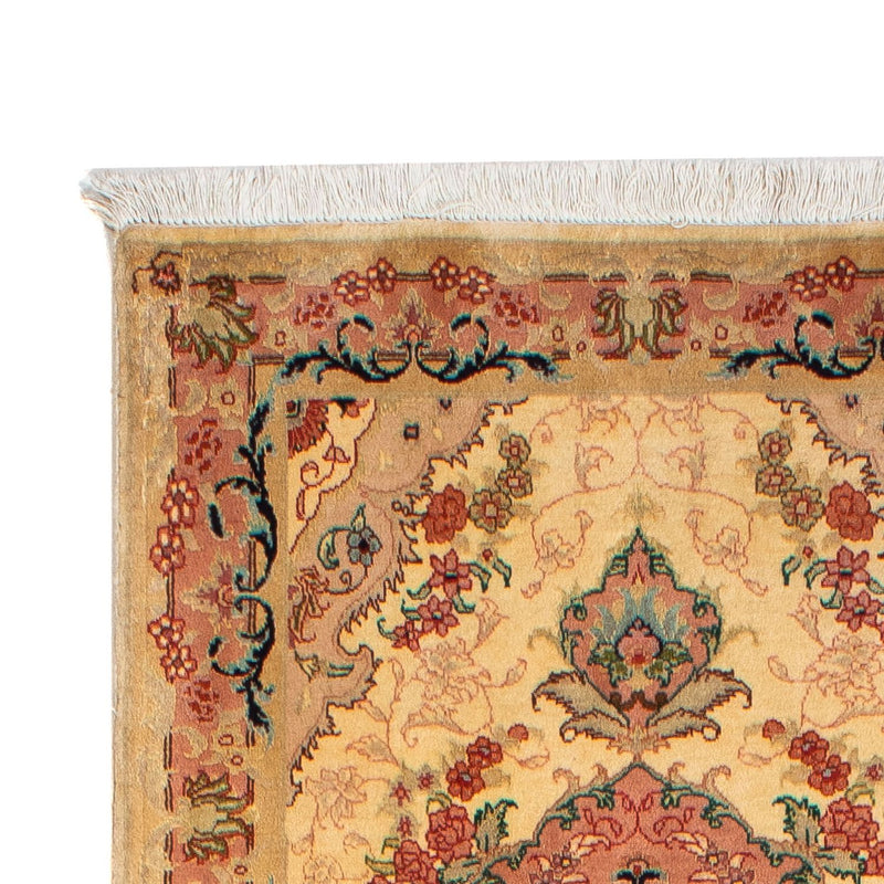 Alfombra de pasillo Alfombra Persa - Tabriz - Real - 295 x 78 cm - marrón claro